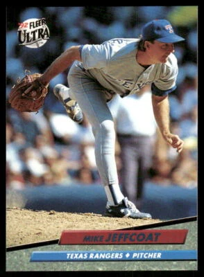Mike Jeffcoat 1992 Fleer Ultra #134 Texas Rangers - Image 1 of 2