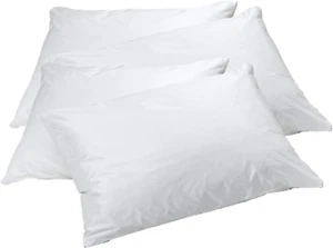 Elaine Karen 2-Pack Vinyl Pillow Protectors - King Size Zippered Pillow Covers - - Picture 1 of 12