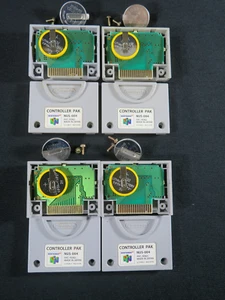 n64 Nintendo 64 controller pack 4 memory Japan tested /n64 pad pak authentic jpn - Picture 1 of 24