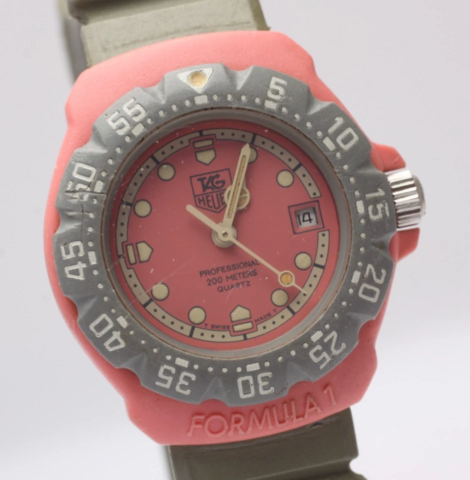 [Exc+5] Reloj de cuarzo para mujer TAG Heuer Formula 1 360.508 28 mm esfera rosa JAPÓN Foto 1 de 4