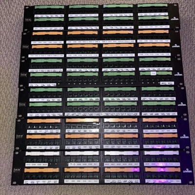Leviton Cat 5e Flat Patch Panel 44 Port: GigaMax 5e T56B-U48 - Network Efficienc - Image 1 of 4