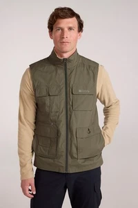 Mountain Warehouse Mens Trek II Gilet Male Warm Breathable Long Sleeved Puffer - Picture 1 of 36
