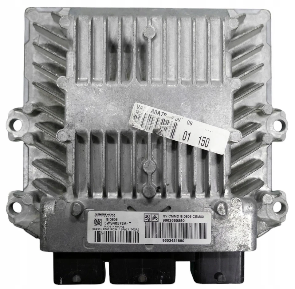 STEROWNIK SILNIKA PEUGEOT 1007 1.4HD 5WS40572A-T 9662685580 + PROGRAMMAWANIE - Immagine 1 di 1