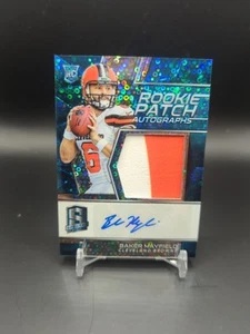 2018 Panini Spectra - Rookie Patch Autographs Baker Mayfield #203 Neon Blue... - Picture 1 of 4