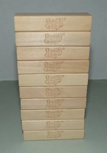 Hasbro JENGA 50 Hardwood Blocks Precision Wood Crafted Stacking Game Parts GUC - Picture 1 of 4
