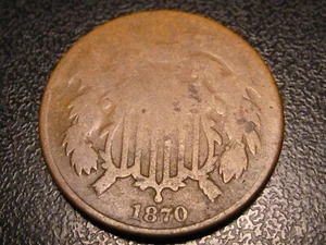 1870 Two Cent Piece BETTER DATE - Picture 1 of 4