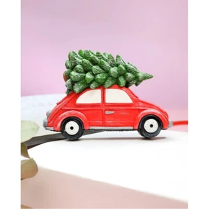 3D Christmas Pine Car Silicone Candle Plaster Beeswax Soap Making Craft Mold DIY - Picture 1 of 4