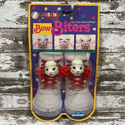 Vintage Lamb Chop and Friends Lamb Chop Bow Biters NOS Foto 1 de 4
