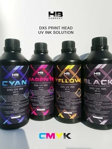 LED UV Curable Inks for DX5 Epson Print Head Printers