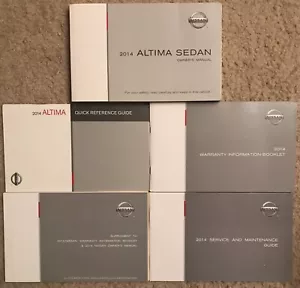 Brand New 2014 Nissan Altima Owners Manual In Sealed Bag - Picture 1 of 1