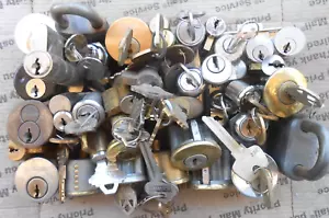 8.1 Lbs mix lot of Locks, cylinders, cam locks, parts, etc...Locksport - Picture 1 of 9