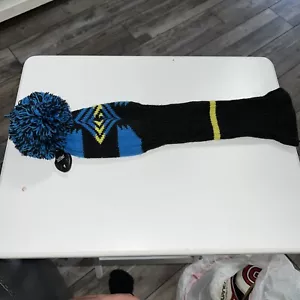 SCOTT EDWARD KNIT GOLF HEADCOVER HEAD COVER Blue Yellow Black - Picture 1 of 4