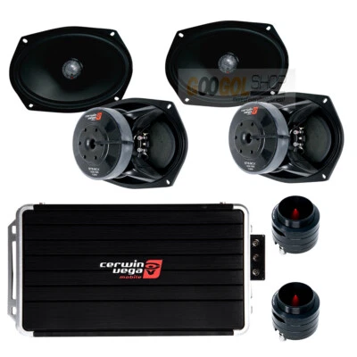 Altavoces Coaxiales Cerwin Vega 6"X9" 2 Vías Tweeters 1′′ 1200W 4-CH Clase D Amplificador Foto 1 de 4