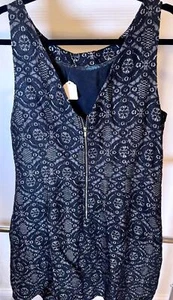 Banana Republic Black Dress with Lace Design - Size 16 - Picture 1 of 3