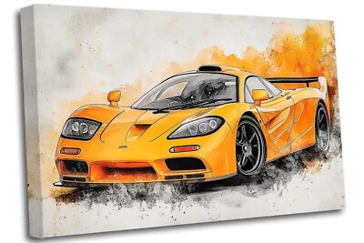 McLaren F1 Car Modern  Beautiful Canvas Print Wall Art - Image 1 of 4