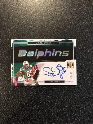 2023 Panini Impeccable Mark Duper Impeccable Logo Auto Autograph #47/99 Dolphins - Image 1 of 3