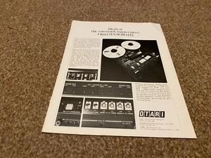 FRAMED ADVERT 11X8" THE OTARI MX5050-B2 TWO TRACK TAPE MACHINE - Picture 1 of 1