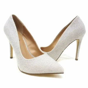 🌺 NEW Call It Spring Agrirewiel Silver Pointy Toe High Heel Pumps Size 7.5 M 🌺 - Picture 1 of 6