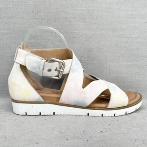 Sofft Shoes Womens 9M Mirabelle Sandals Tie Dye Strappy Gladiator Comfort Wedge - Picture 1 of 11