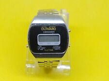 Duward teletime chronograph quartz watch original digital vintage for repair 