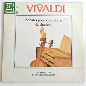 Paul Tortelier VIVALDI Sonatas For Cello Harpsichord Veyron-Lacroix ERATO LP NM - Picture 1 of 5