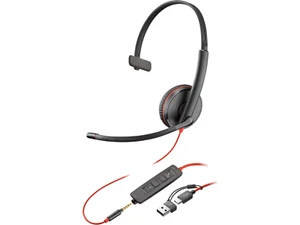 Poly Blackwire C3215 Mono USB -c & Usb-A + 3.5mm Prise Serre-Tête PC Écouteur - Photo 1/1