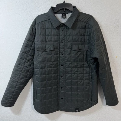King's Camo Men's Bighorn Insulated Shirt Jacket Dark Grey Size L Snap Button - Image 1 of 4