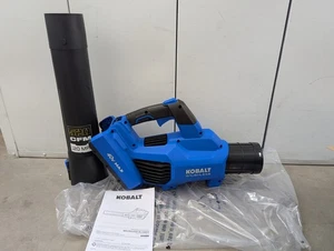 Soplador de hojas Kobalt 40 voltios KLB 1040B-03 azul sin escobillas 120 MPH 520-CFM SOLO HERRAMIENTA - Imagen 1 de 5