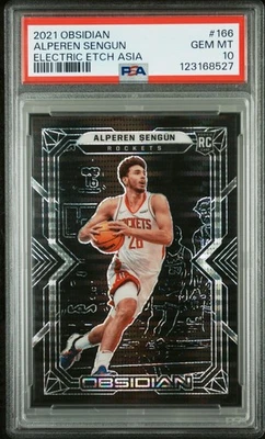 2021 Panini Obsidian Alperen Sengun Rookie RC Electric Etch Asia PSA 10 - Bild 1 von 2