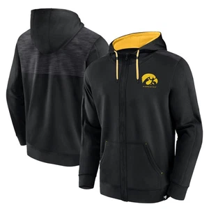 Fanatics schwarzer Iowa Hawkeyes Power Index Kapuzenpullover mit durchgehendem Reißverschluss für Herren - Bild 1 von 3