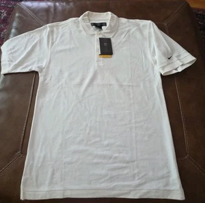 Nike 2001 Golf Vintage Dri-Fit Mens Small White Polo NEW - Picture 1 of 2