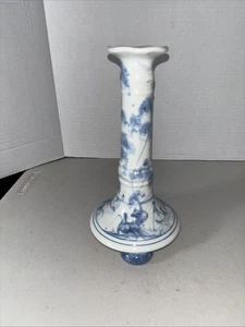 Candelabros vintage Deborah Sears ISIS cerámica pintados a mano Oxford Inglaterra - Imagen 1 de 6