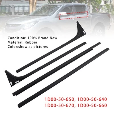 4pcs Inner Outer Weatherstrip Door Belt For Mazda BT-50 Pro Pick Up 2012-2019 - image 1 of 4