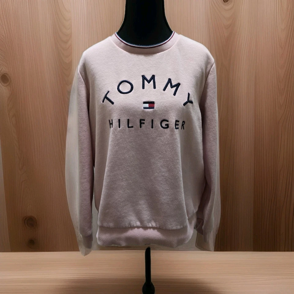 Женская толстовка Tommy Hilfiger розовая размер L - Изображение 1 из 4
