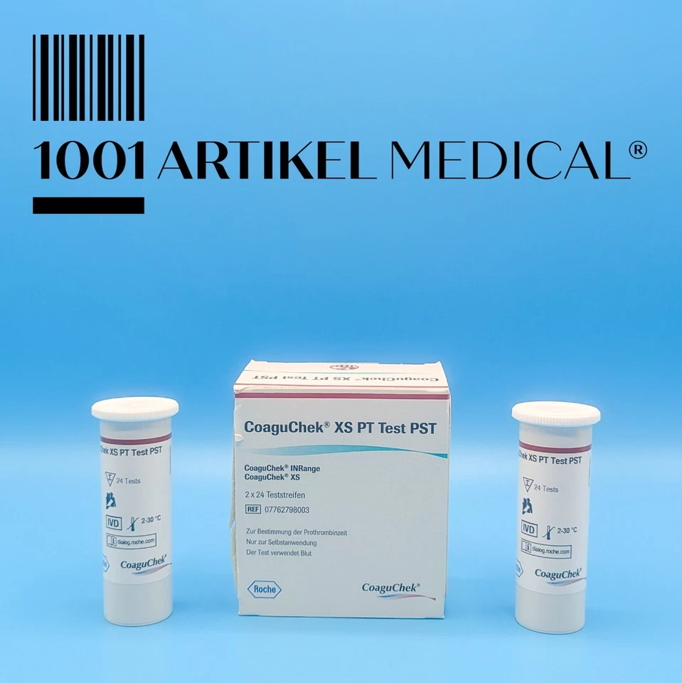 ROCHE COAGUCHEK XS PT Test PST Teststreifen 2x 24 Stück - PZN 11593575 MHD 08/26