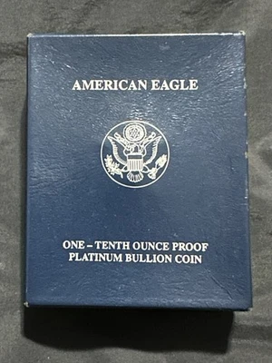 Moneda American Platinum Eagle 2003 prueba 1/10 oz edición (con caja y certificado de autenticidad) Foto 1 de 4