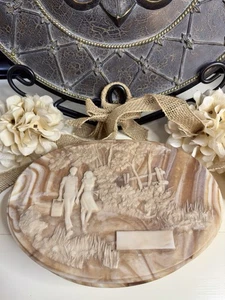 Vintage Handarbeit Avondale Bruchglas Reuge Schweizer Schmuck/Spieluhr "Evergreen" - Bild 1 von 24