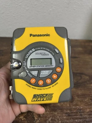 Panasonic Shockwave Portable Cassette Tape Player Radio RQ-SW20 Tested Working - Image 1 of 4