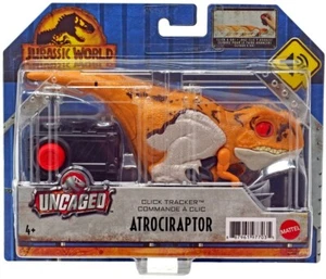 JURASSIC WORLD DOMINION Uncaged ATROCIRAPTOR DINOSAUR Click Tracker MINT! - Imagen 1 de 4