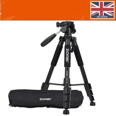 UK ZOMEI Q111 Non-slip Rubber Feet Aluminum Alloy Tripod for DSLR Camera Video - Image 1 of 4