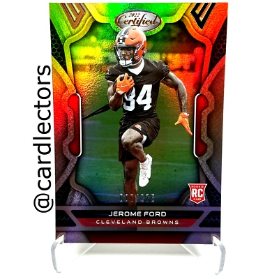 2022 Panini Certified Football JEROME FORD #177 RC Mirror Bronze SP /275 BROWNS - Image 1 of 3