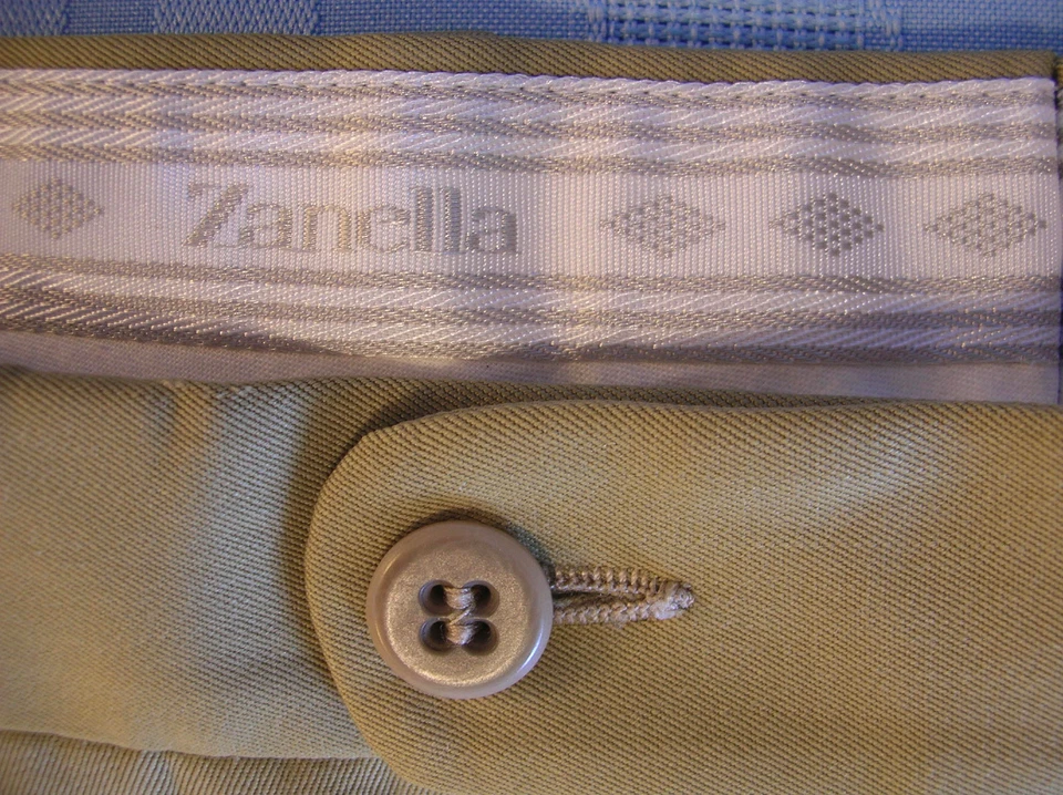   Zanella Bennett Pantalón Lana Oliva Dorado Hecho en Italia 36 x 27 (P3) Foto 1 de 4