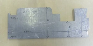Alu-Reststück 590 x 121 x 15 mm EN AW 2017 1902C - Bild 1 von 1