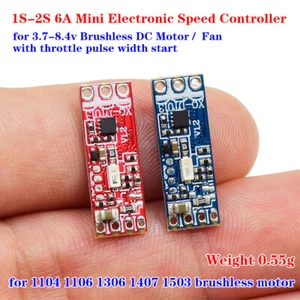 1S-2S DC3.7V-8.4V Micro Brushless Motor Electronic Speed Controller RC Drone Fan - Picture 1 of 13