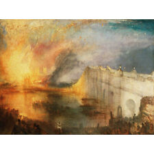 Turner English The Burning Of The Houses Of Lords Commons XL Print Canvas Mural