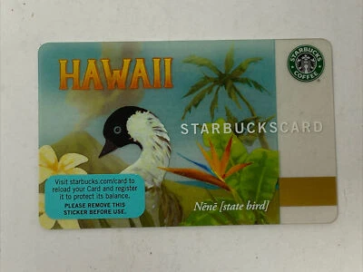 STARBUCKS 2008 Nene Hawaiian Goose $0 No Value Collectible Gift Card Hawaii - Image 1 of 2