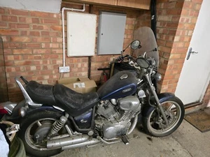 yamaha virago xv 750 blue 1992 j reg. Perfect working order when mothballed . - Picture 1 of 4