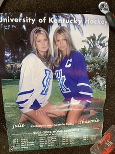 2001-2002 university of Kentucky hockey poster —the Costello twins - Picture 1 of 1