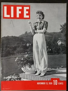 Life Magazine November 13, 1939 - Claudette Colbert - Coca-Cola Ad - E2 - Imagen 1 de 2