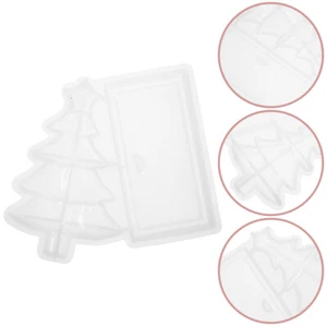 Christmas Tree Shaped Mold Christmas Desktop Ornament Making Mold Silicone Mold - Picture 1 of 12